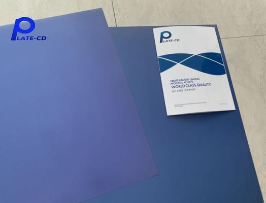 Θετικές πλάκες εκτύπωσης CTCP με ενέργεια λέιζερ 120-140mJ/cm2 και ενέργεια έκθεσης 50-85mJ/cm2 για 60000-80000 εκτυπώσεις