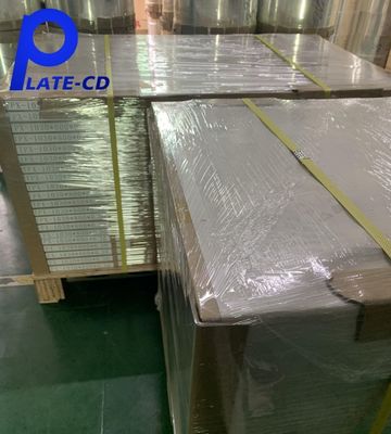 Συνηθισμένο μελάνι 350000 εντυπώσεις Ακατέργαστη πλάκα CTP για διαδικασία επικάλυψης διπλού στρώματος