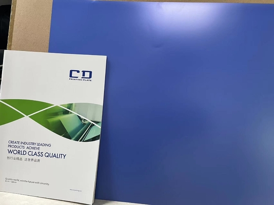 0.15-0.30mm CTP Πλάκα εκτύπωσης Μπλε Μονό στρώμα 18 μήνες διάρκεια ζωής